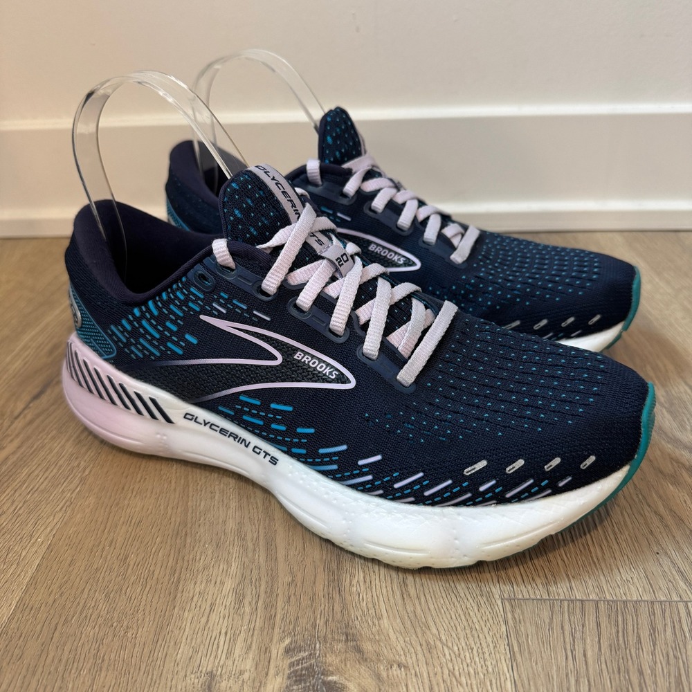 Brooks Glycerin GTS 20 Women's Size 8 B (Medium) Running Shoes Blue Lavender